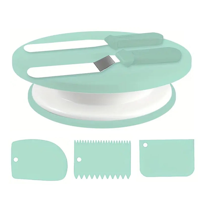 Cake Decorating Turntable - 6PCS Cake Decorating Kit with Turntable