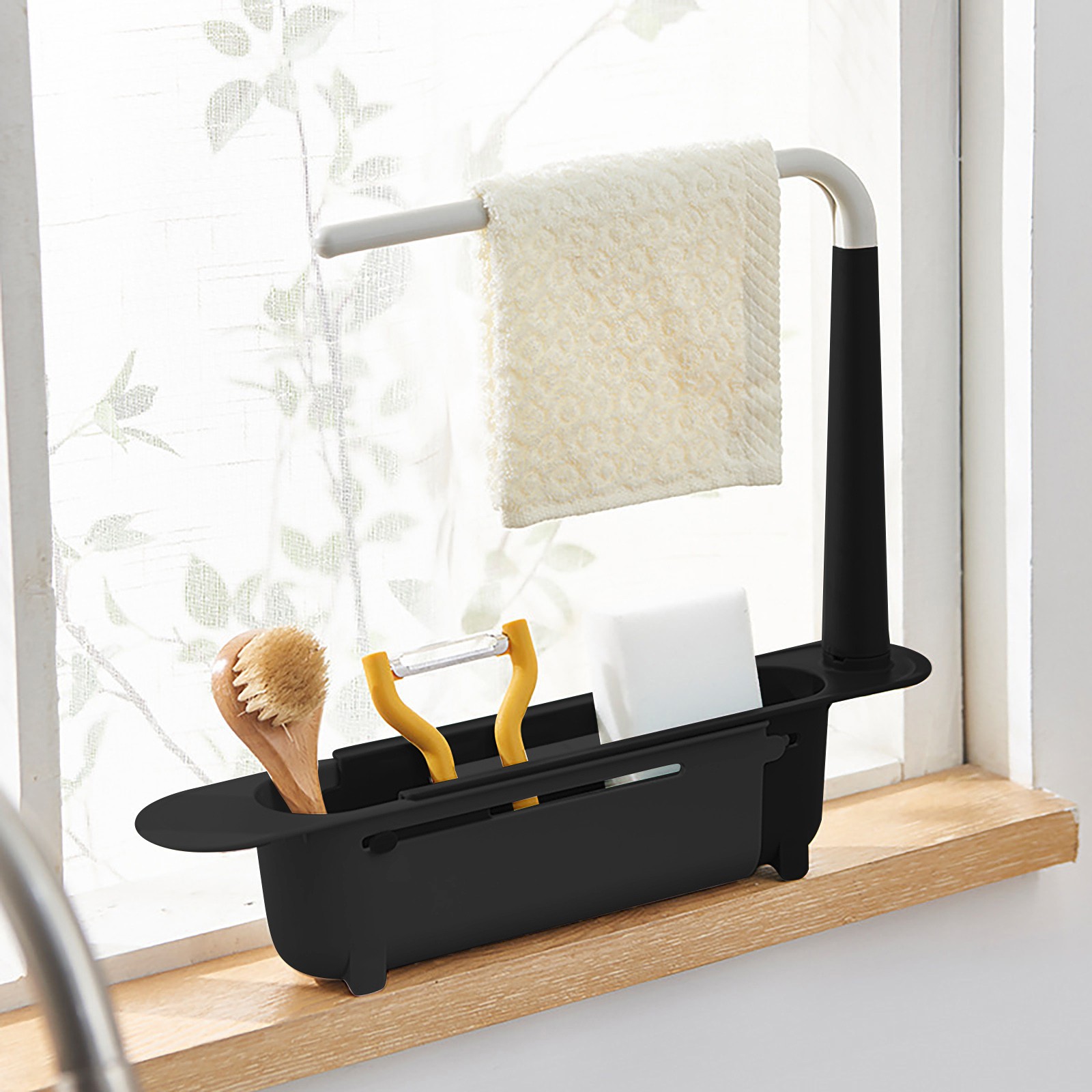 Kitchen Gadgets That Make Life Easier - elescopic Sink Shelf Drainer Rack Kitchen