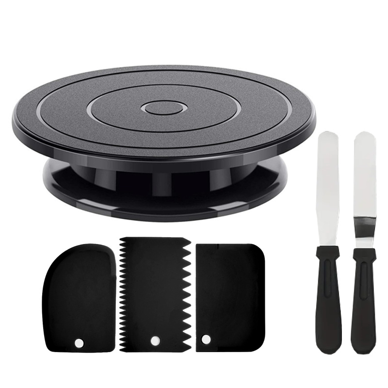 Cake Decorating Turntable - 6PCS Cake Decorating Kit with Turntable,