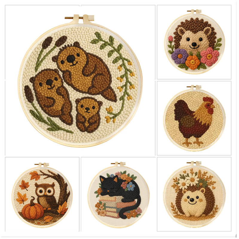 Kitchen Gadgets Crossword - Punch Needle Embroidery Kits For Beginner