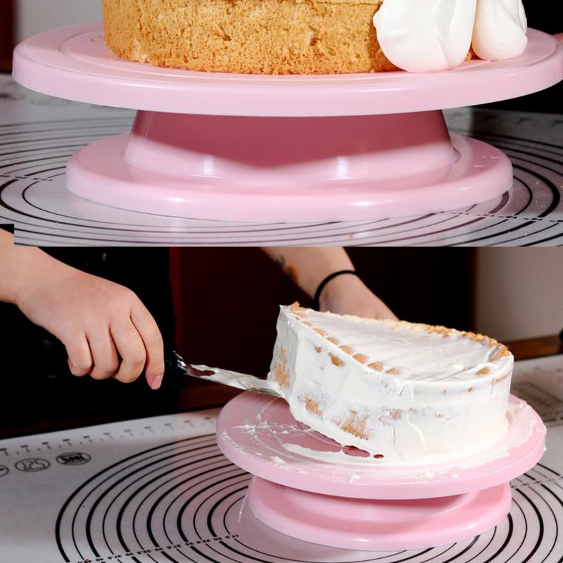 Cake Decorating Turntable - 1Pc Anti-Skid Rotating Round Cake Turntable