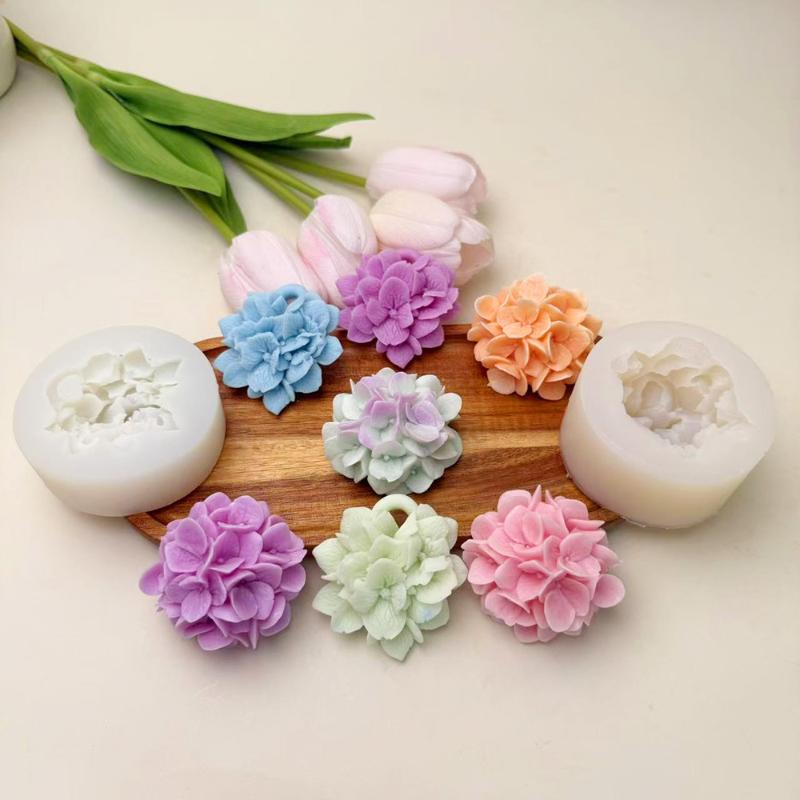 Kitchen Gadgets Baking - ●Hydrangea Flower Silicone Mold DIY Aromatherapy