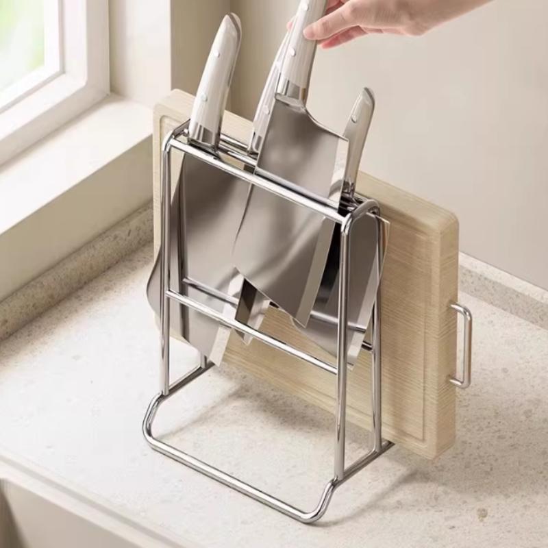 Kitchen Gadgets And Utensils - Kitchen Knife Organizer Rack With Cutting