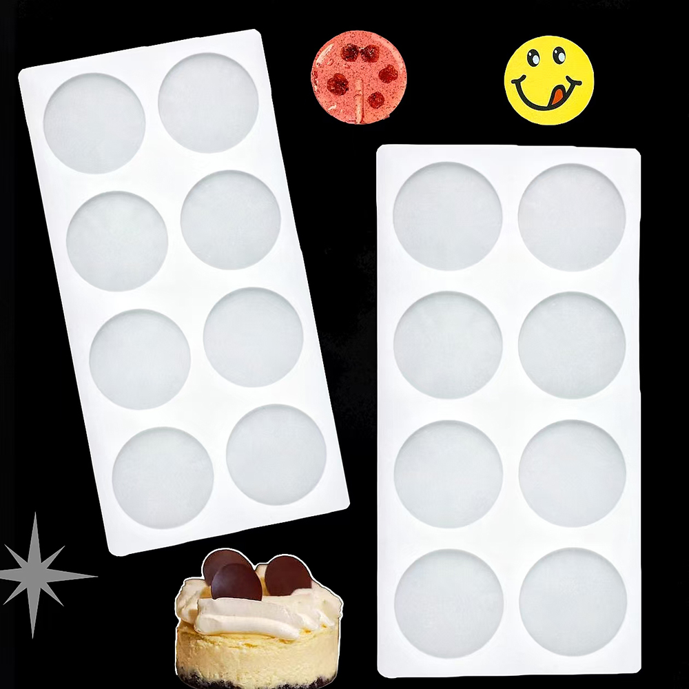Silicone Mold Baking - 8-cavity cylindrical sugar flipping silicone mold,