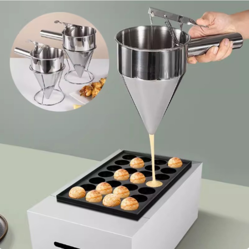 Kitchen Gadgets That Make Life Easier - 600/1200ML Stainless Steel Liquid Funnel Dispenser,