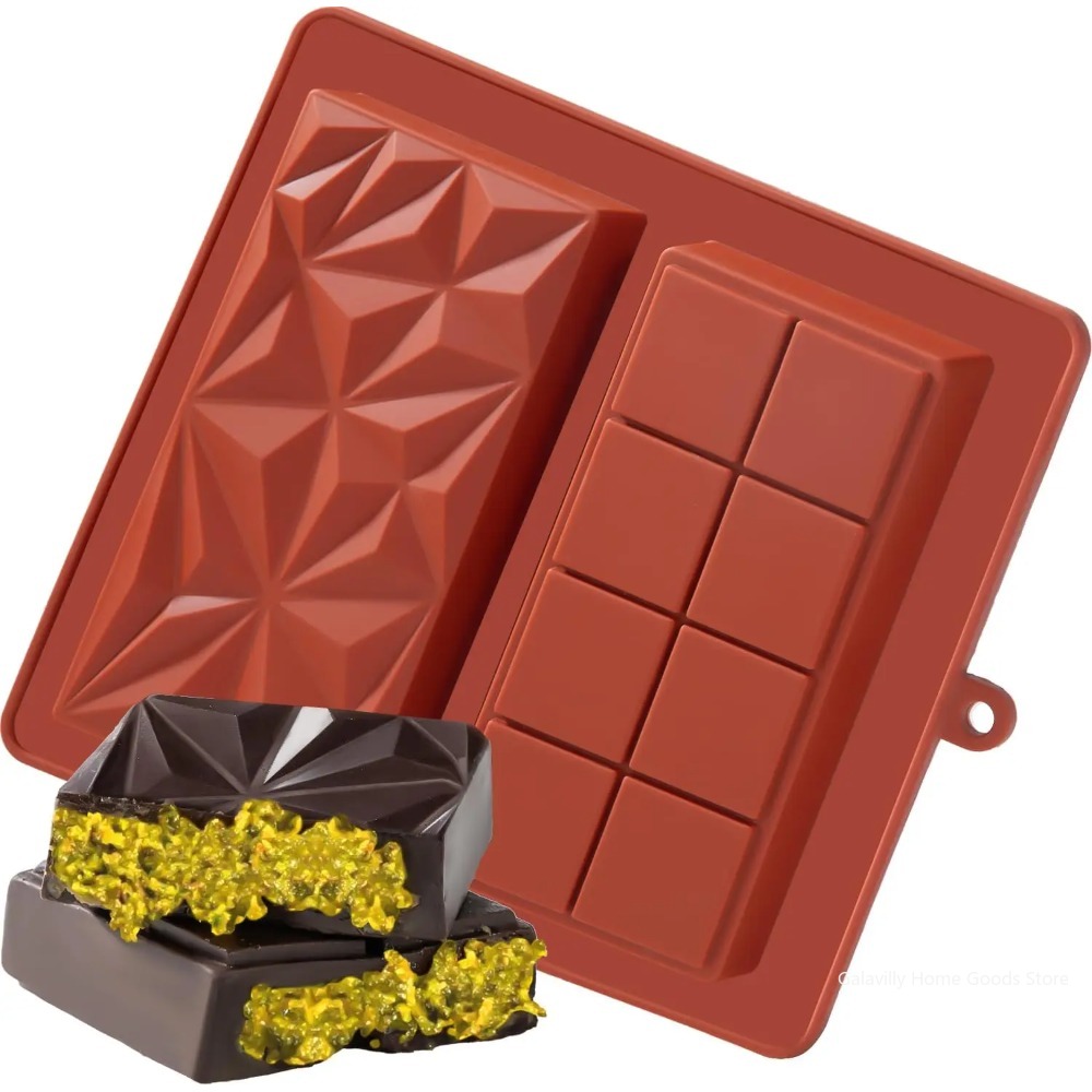 Silicone Mold Baking - Dubai Chocolate Mold Bar Pistachio Chocolate