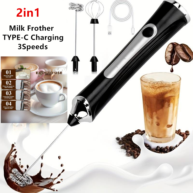 Quirky Kitchen Gadgets - Wireless Electric Milk Frother Foamer And