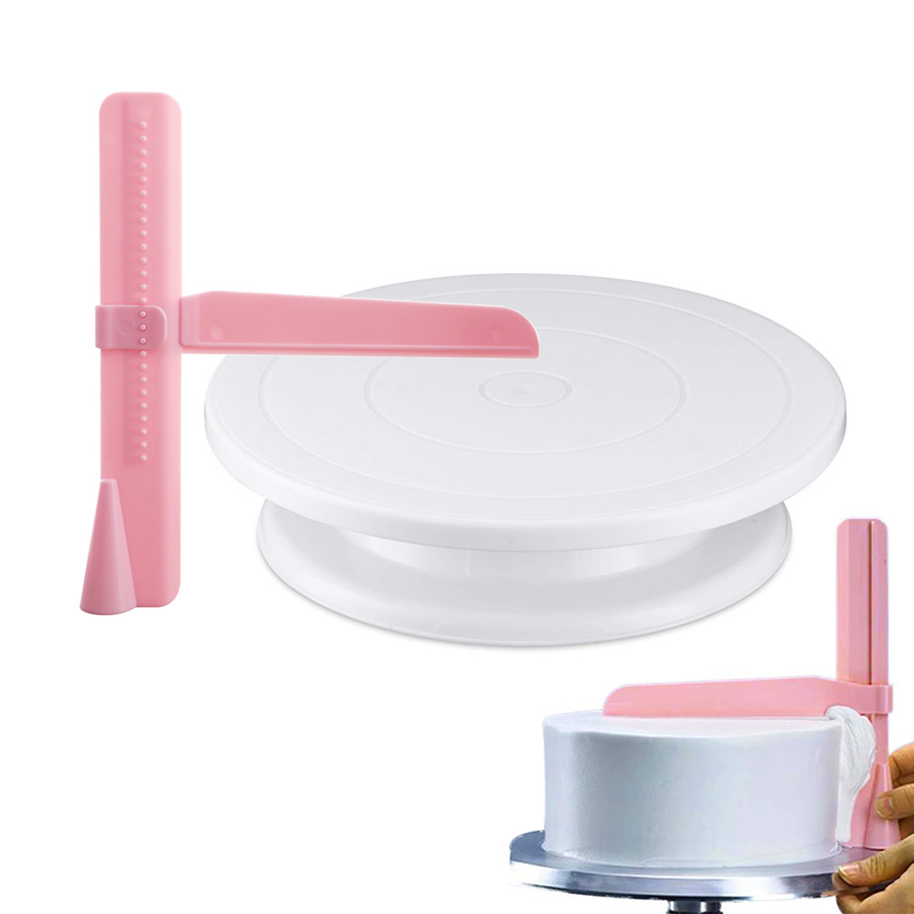 Cake Decorating Turntable - Plastic Cake turntable Kitchen Baking Tools
