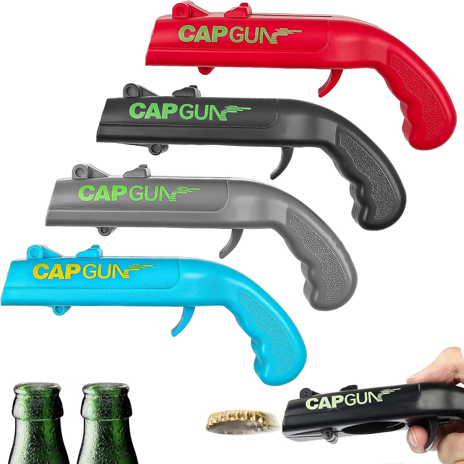 Funny Kitchen Gadgets Gifts - Portable Creative Pistol Bottle Cap Launcher