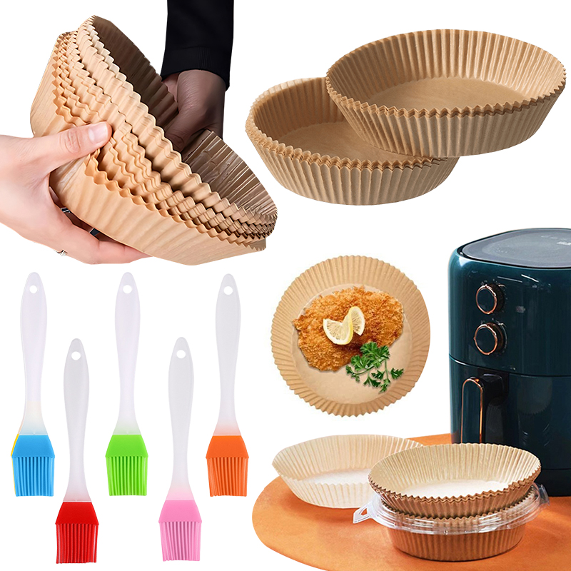 Kitchen Gadgets Baking - 50/100PCS Air Fryer Paper Plate with