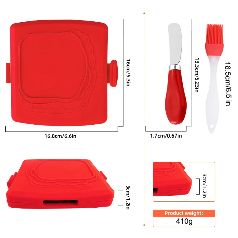 3pack Food Grade Sandwich Toas - đánh giá và giá Kitchen Gadgets Baking