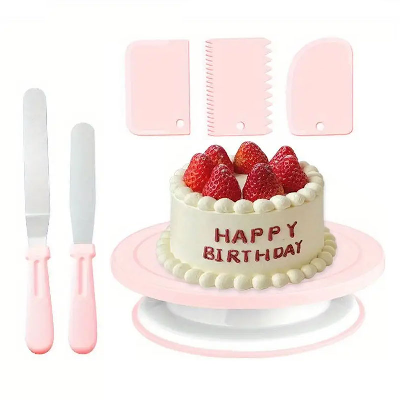 6PCS Cake Decorating Kit with  - đánh giá và giá Cake Decorating Turntable