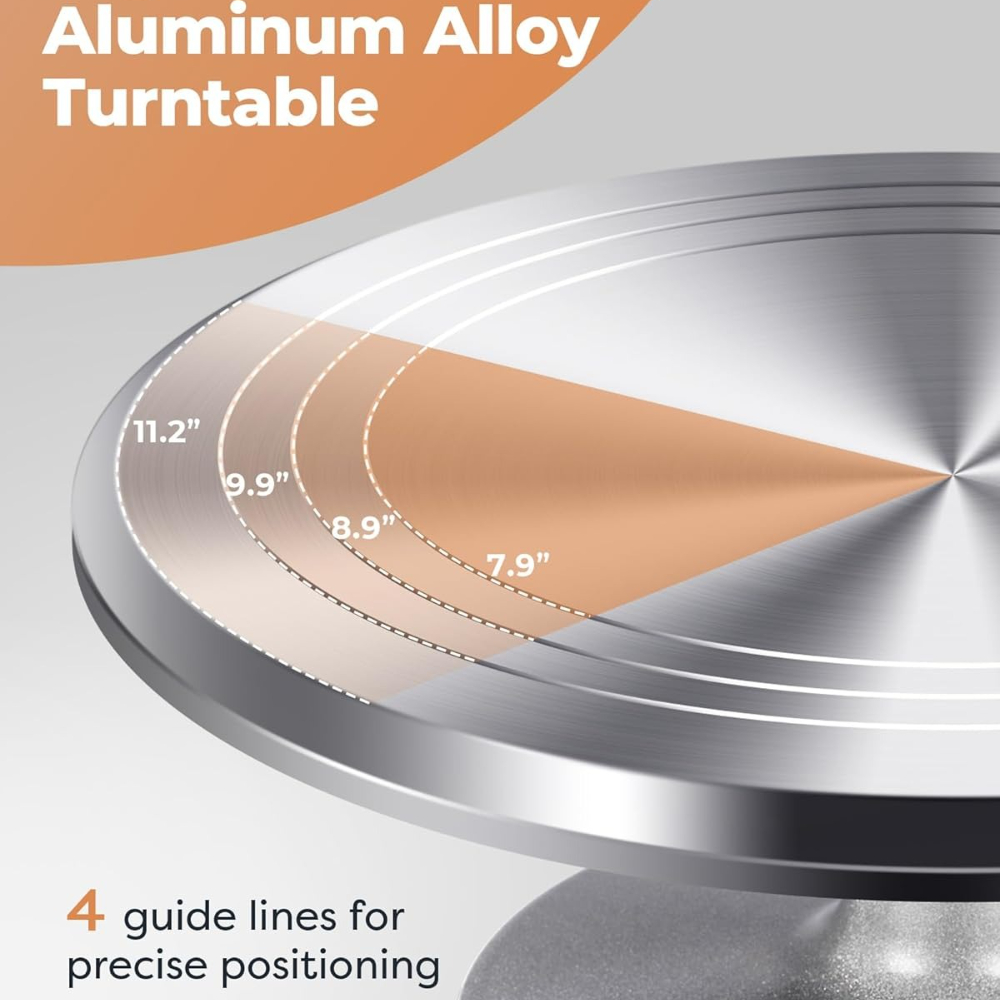 Aluminium Cake Turntable Set w - đánh giá và giá Cake Decorating Turntable