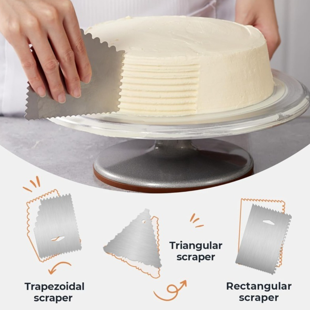 Aluminium Cake Turntable Set w - đánh giá và giá Cake Decorating Turntable