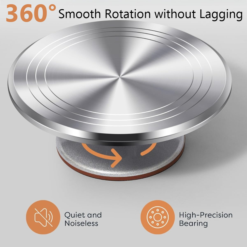 Aluminium Cake Turntable Set w - đánh giá và giá Cake Decorating Turntable