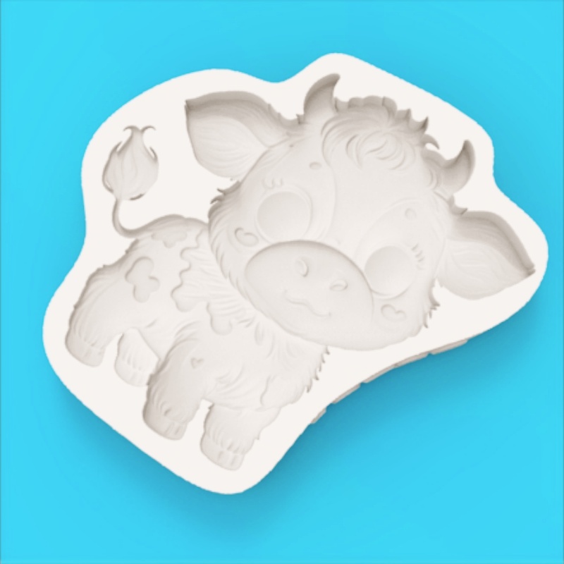 Cute Cow-Shaped Mold Cartoon C - đánh giá và giá Silicone Mold Baking