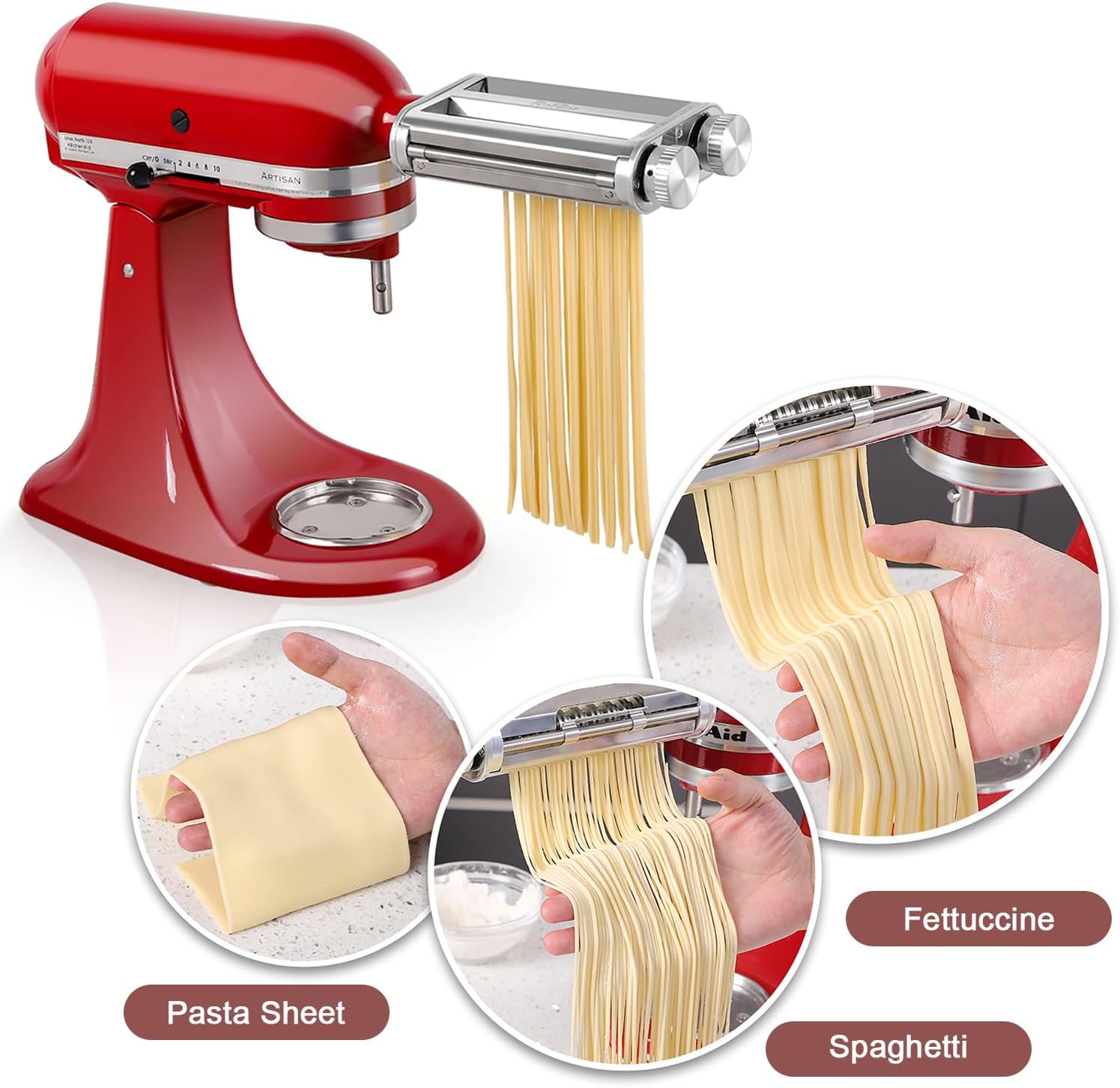 KitchenAid Mixer 3-in-1 Pasta  - đánh giá và giá Kitchen Gadgets Mixer