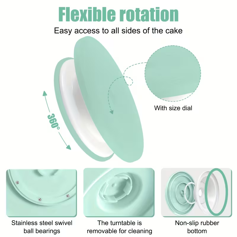 100Pcs Cake Decorating Kit,Com - đánh giá và giá Cake Decorating Turntable
