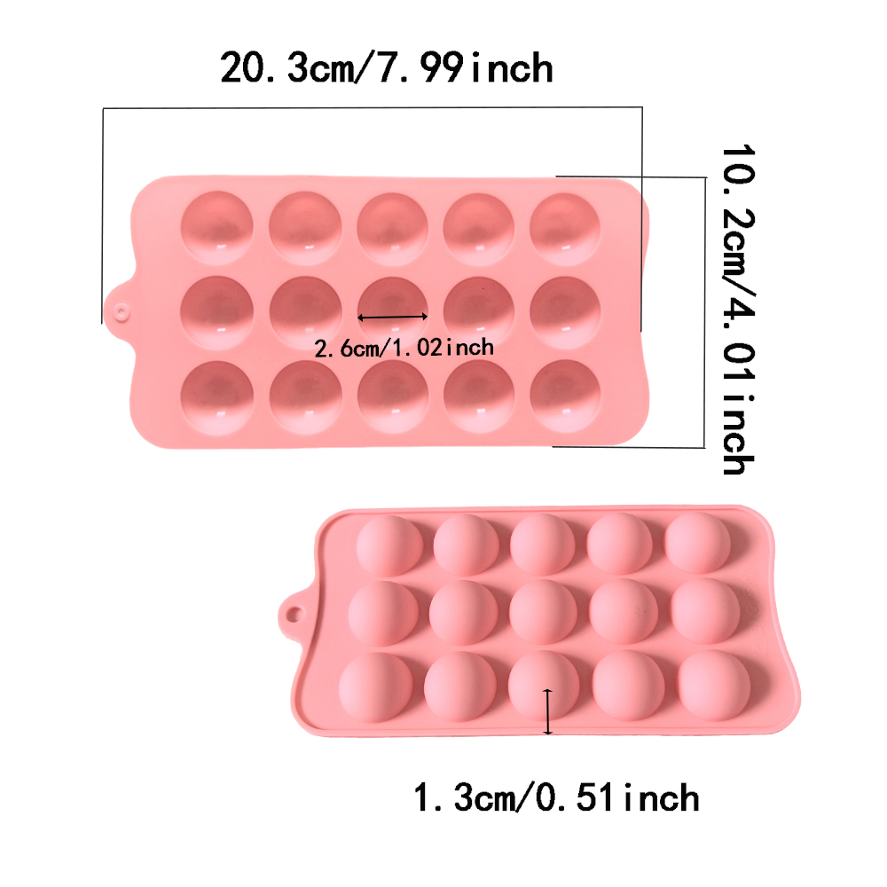 15 cavity semi-circular chocol - đánh giá và giá Kitchen Gadgets Baking