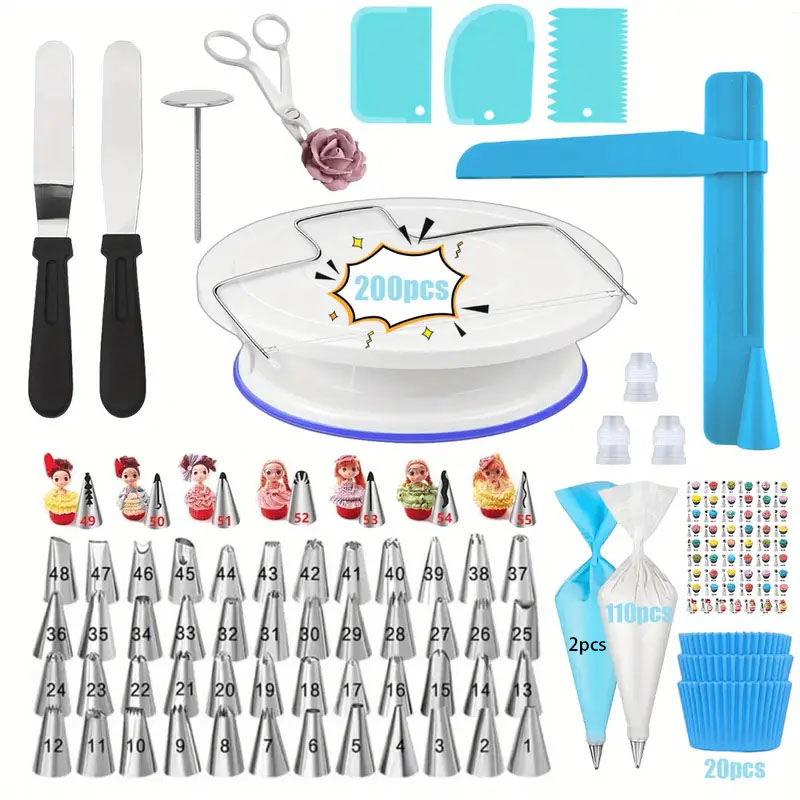 200PCS Ultimate Cake Turntable - đánh giá và giá Cake Decorating Turntable