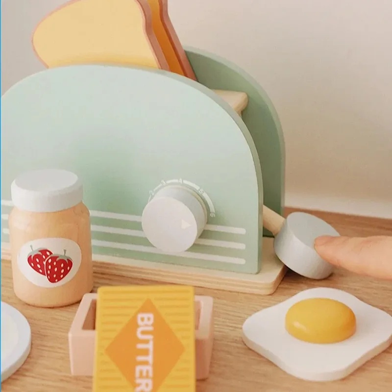 Wooden Simulation Toaster Toy  - đánh giá và giá Kitchen Gadgets For Kids
