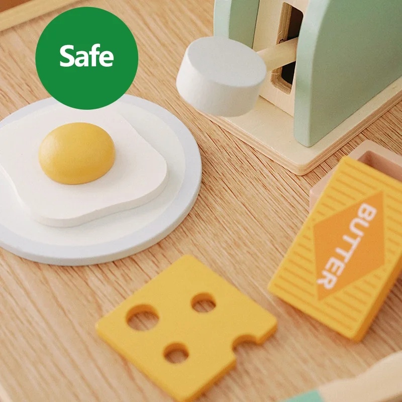 Wooden Simulation Toaster Toy  - đánh giá và giá Kitchen Gadgets For Kids