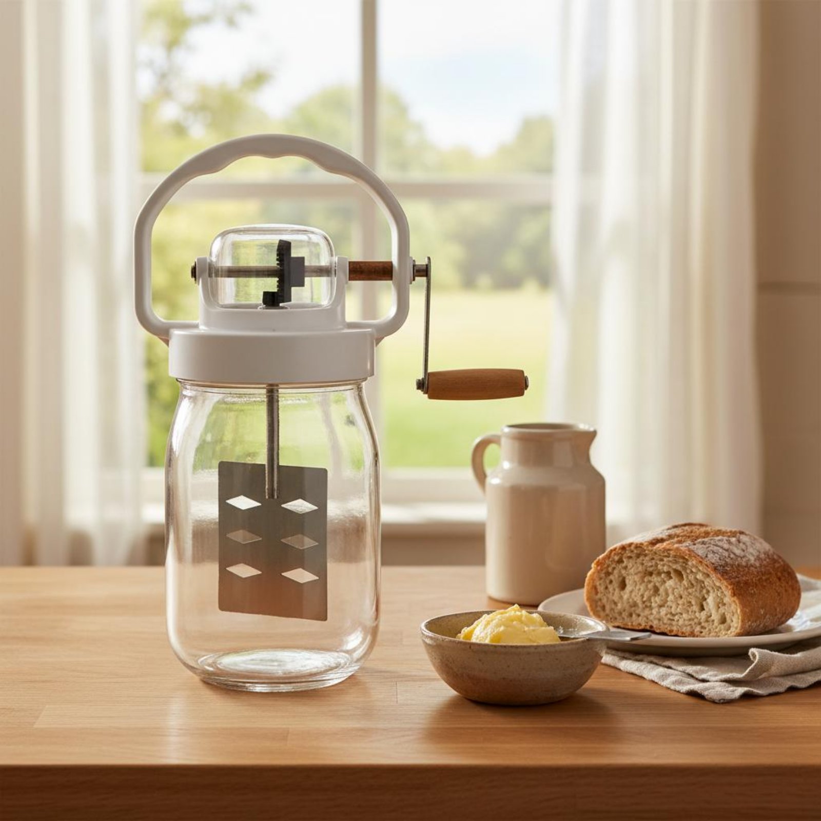 Hand Crank Butter Churner Manu - đánh giá và giá Kitchen Gadgets Mixer