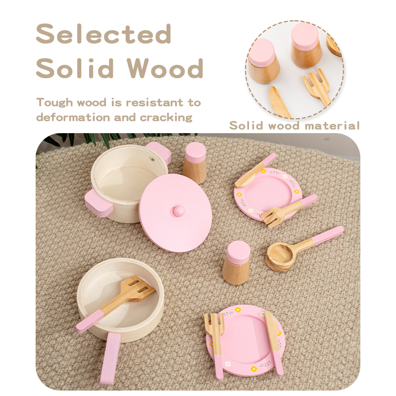Wooden Kitchen Play Set for Ki - đánh giá và giá Kitchen Gadgets For Kids