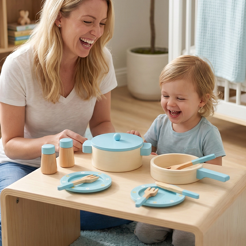 Wooden Kitchen Play Set for Ki - đánh giá và giá Kitchen Gadgets For Kids