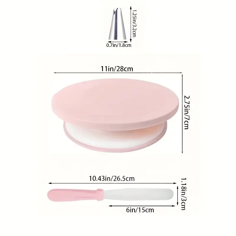 32PCS Cake Decorating Kit with - đánh giá và giá Cake Decorating Turntable