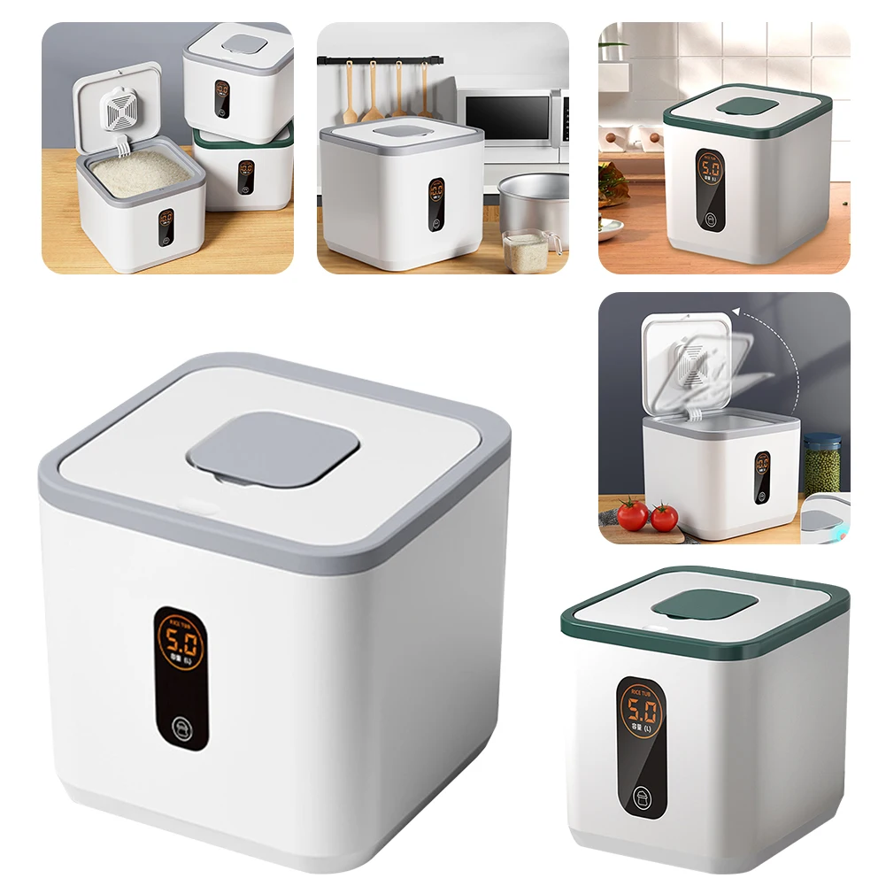 5KG Food Containers Bins with  - đánh giá và giá Pasta Measuring Tool