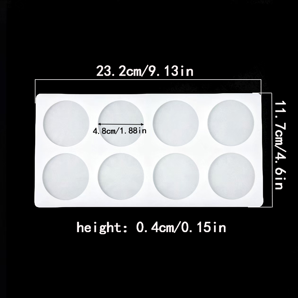 8-cavity cylindrical sugar fli - đánh giá và giá Silicone Mold Baking