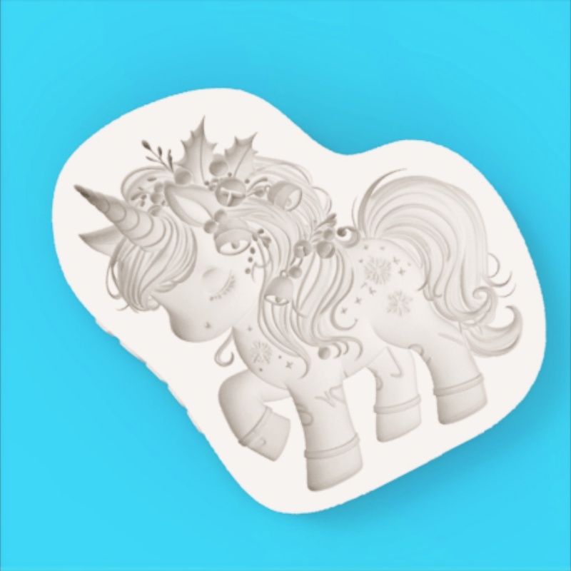 Christmas Unicorn Pony Silicon - đánh giá và giá Silicone Mold Baking