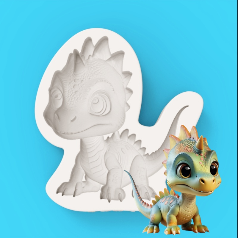 【Cute Little Dinosaur Silicone - đánh giá và giá Silicone Mold Baking