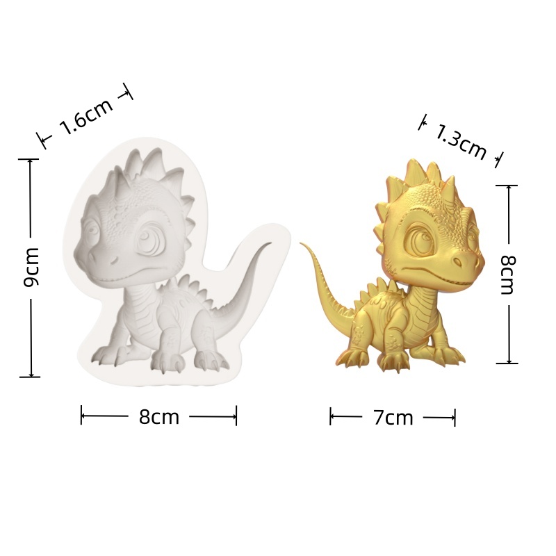 【Cute Little Dinosaur Silicone - đánh giá và giá Silicone Mold Baking
