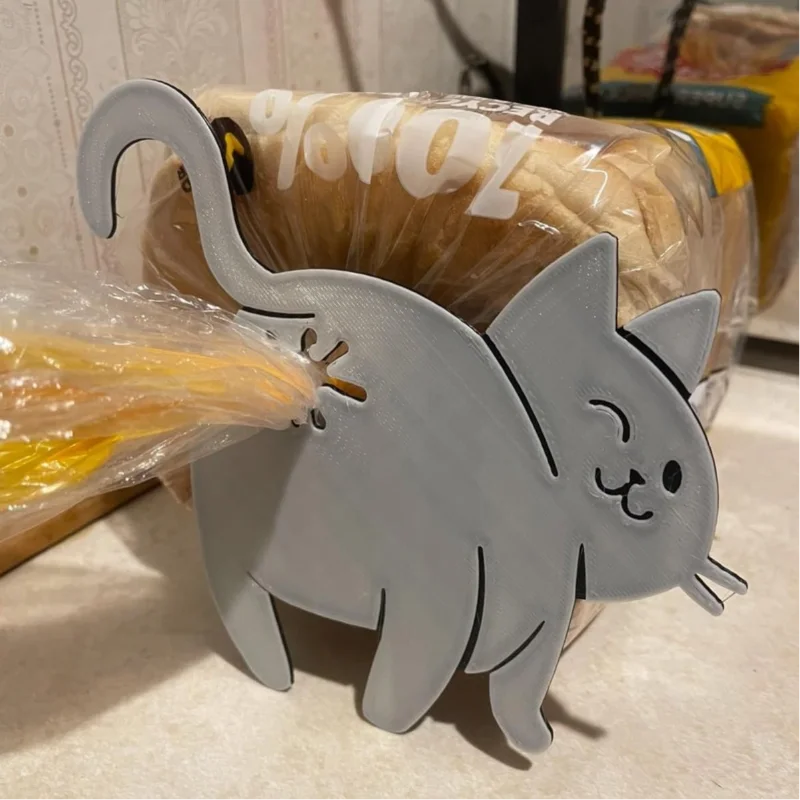 Bag Clips 3d Printed Cat Butt  - đánh giá và giá Kitchen Gadgets For Kids