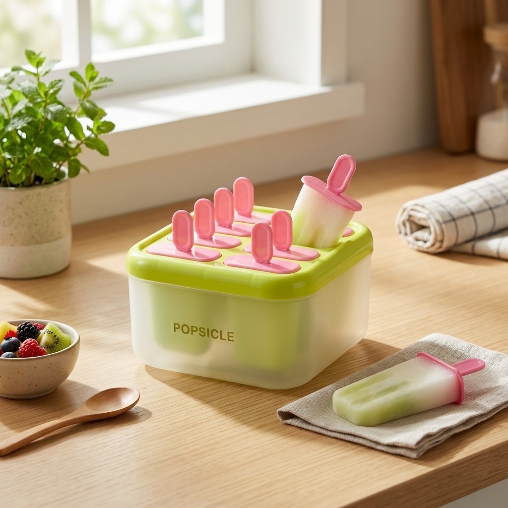 8 Grids Plastic Popsicle Molds - đánh giá và giá Kitchen Gadgets For Kids