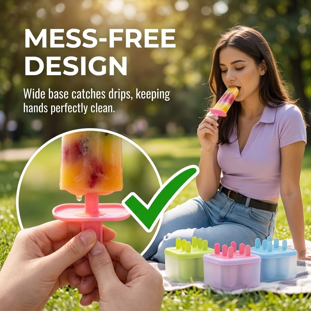 8 Grids Plastic Popsicle Molds - đánh giá và giá Kitchen Gadgets For Kids