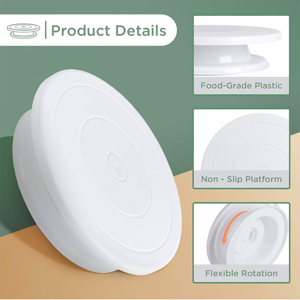 Plastic Cake turntable Kitchen - đánh giá và giá Cake Decorating Turntable
