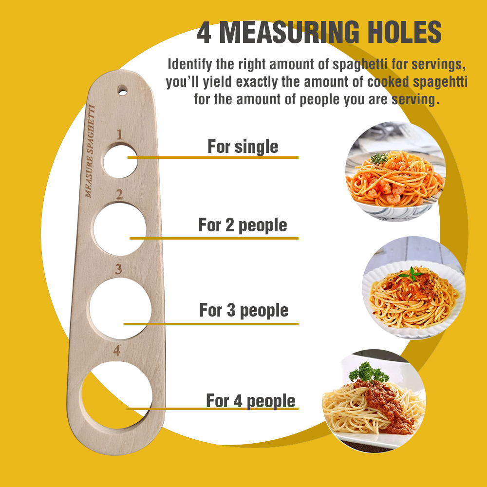 Gỗ Mì Ống Tay Spagethii Ý Nhà  - đánh giá và giá Pasta Measuring Tool