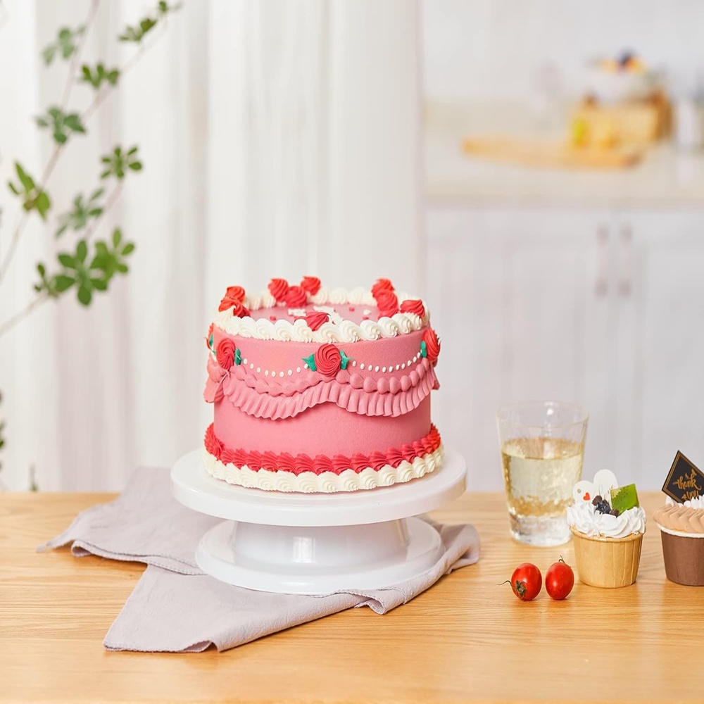 Plastic Revolving Cake Turntab - đánh giá và giá Cake Decorating Turntable