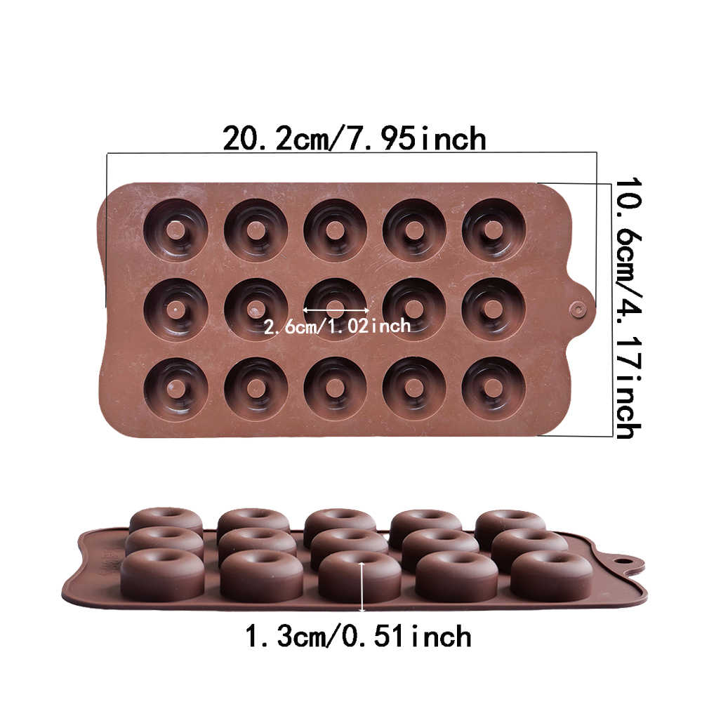 1pc 15 hole donut shaped DIY n - đánh giá và giá Silicone Mold Baking
