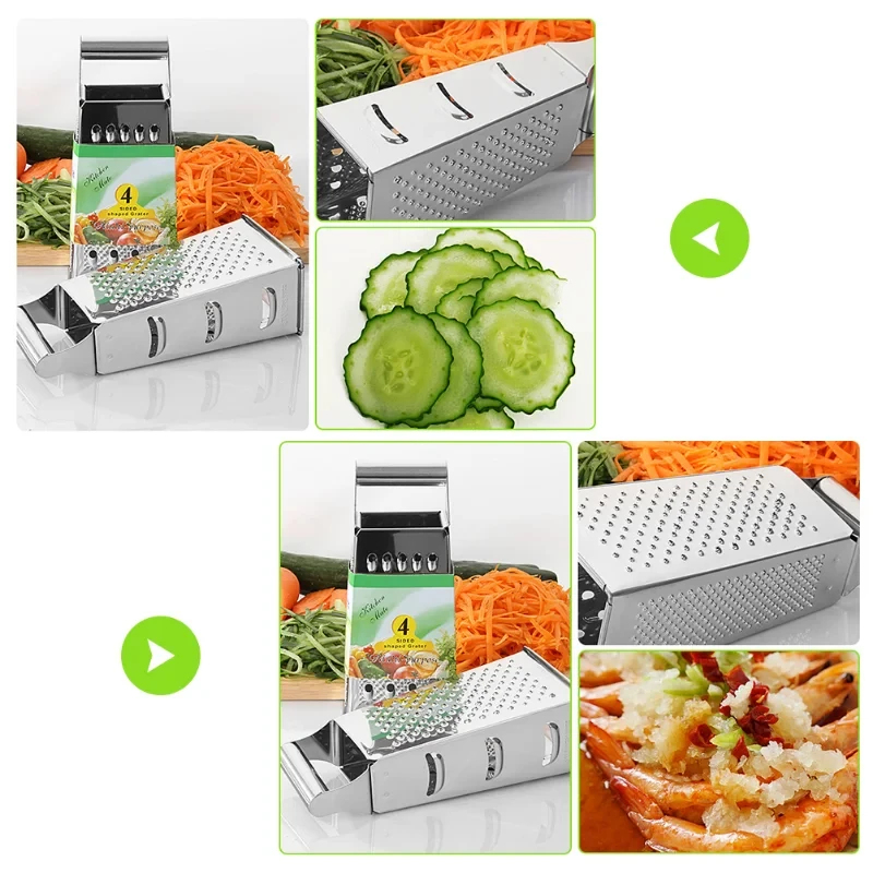Stainless Steel 4 Sided Blades - đánh giá và giá Cheese Grater Box