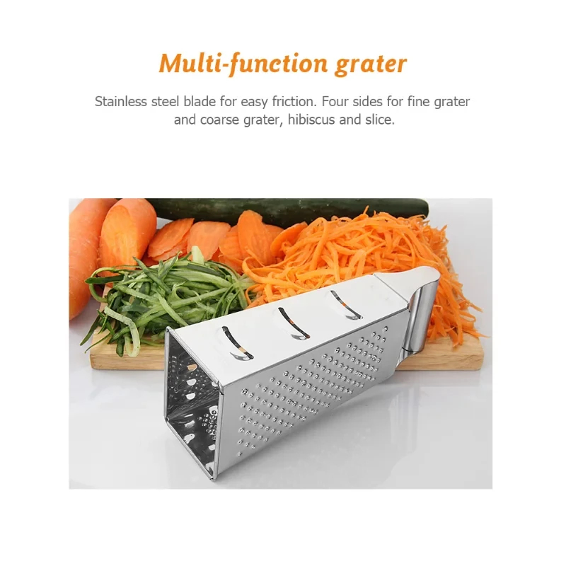 Stainless Steel 4 Sided Blades - đánh giá và giá Cheese Grater Box