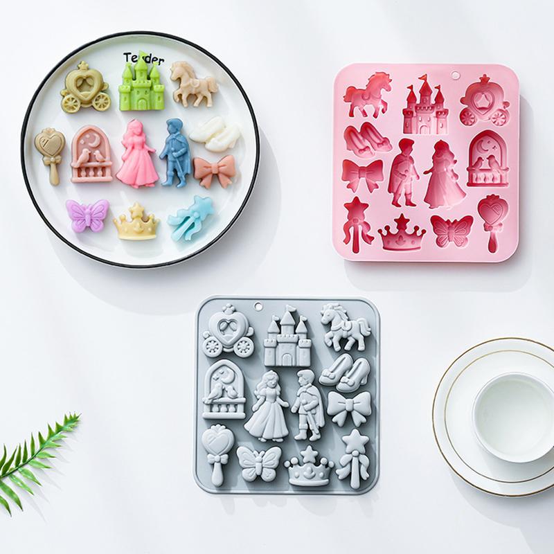 HOT!12 Cavity Prince, Princess - đánh giá và giá Silicone Mold Baking