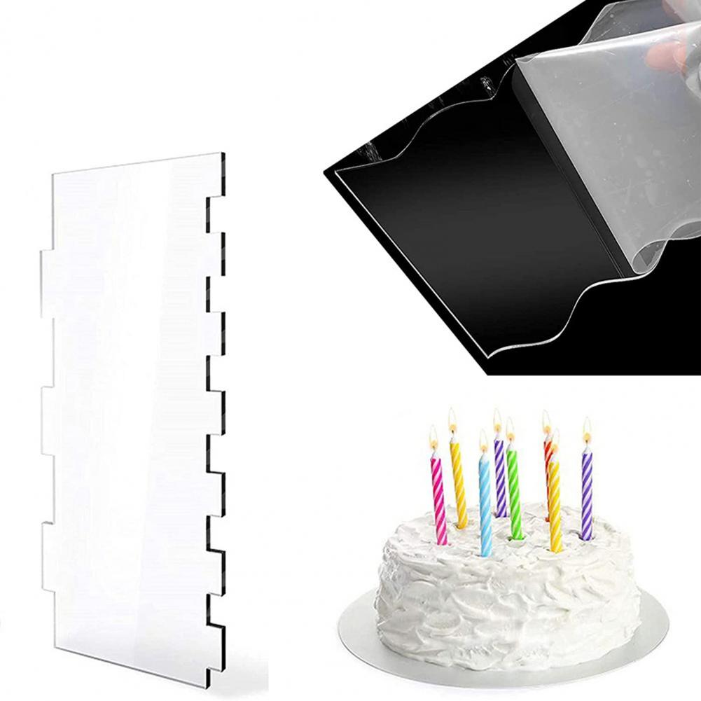 Cake Comb Set 4pcs Acrylic Cak - đánh giá và giá Cake Decorating Turntable