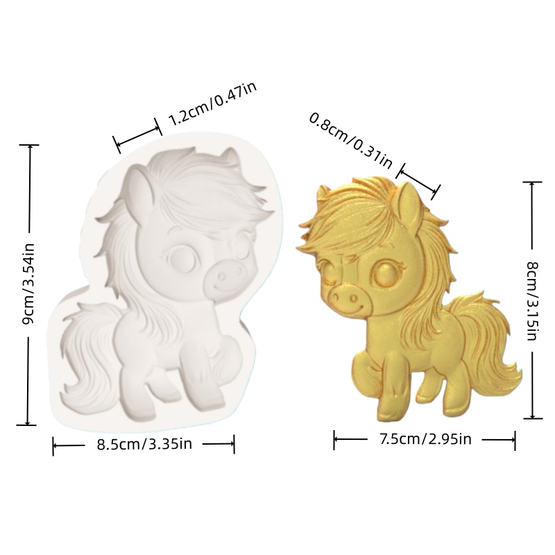 ​ ​ Healing-Themed Little Pony - đánh giá và giá Silicone Mold Baking